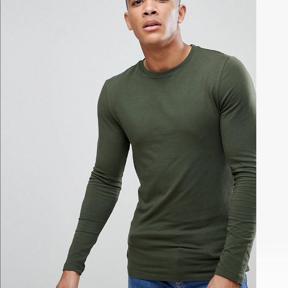 Fitted long sleeve shirt men's Clearance